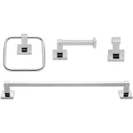 Globe Electric Finn 4-Piece Bathroom Hardware Accessory Kit