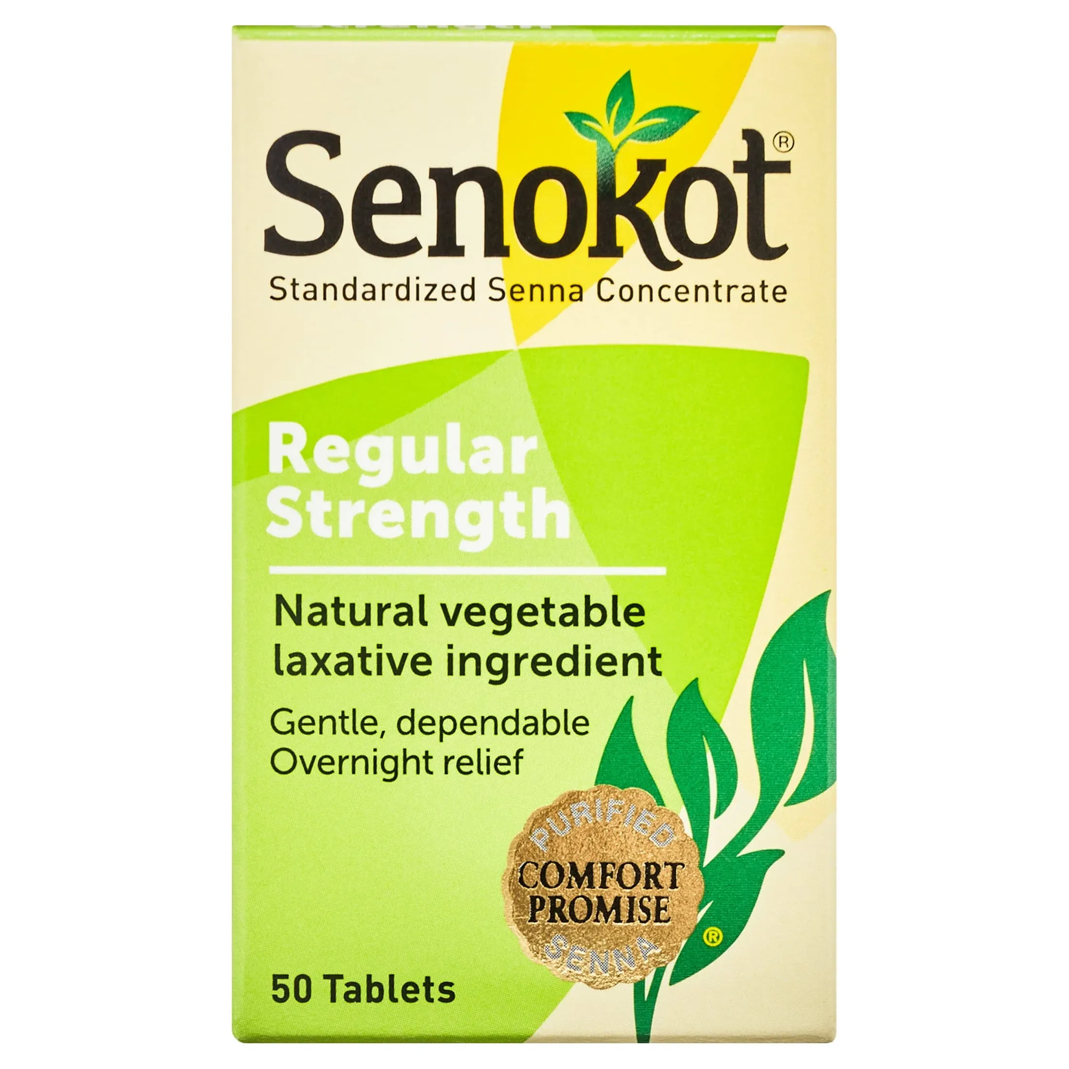 Senokot Natural Vegetable Laxative, Tablets - 50 count