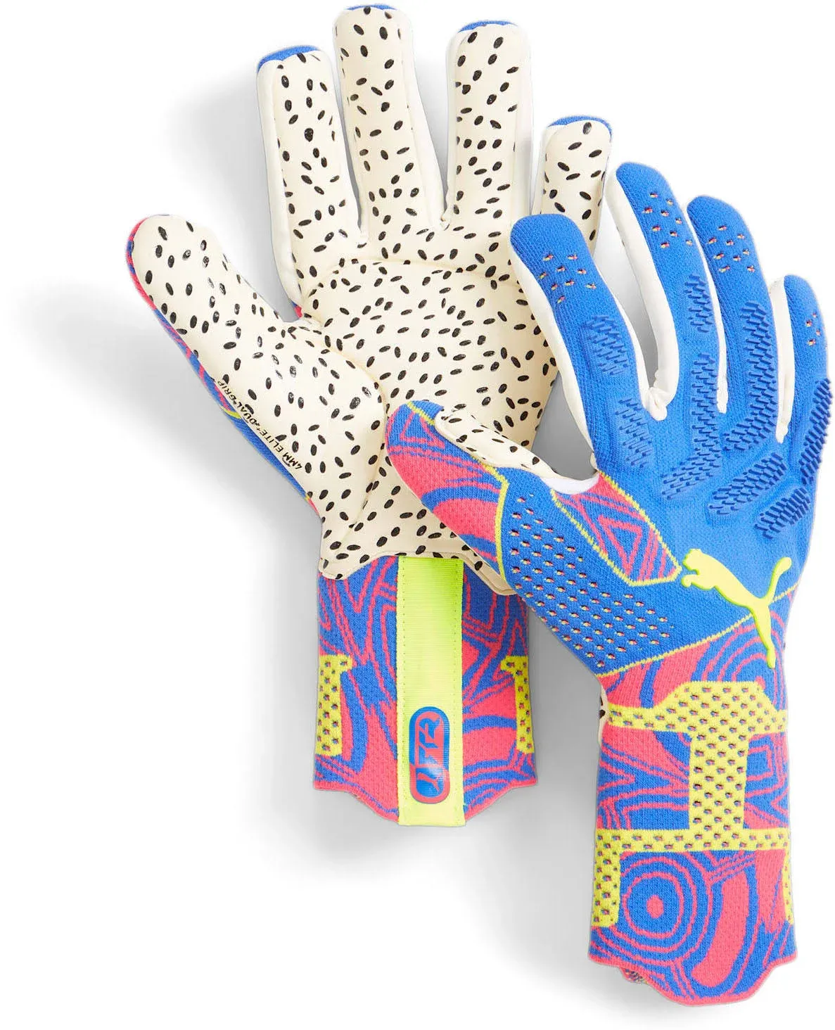 Puma Future Ultimate Energy NC Men's Goalkeeper Gloves, Ultra Blue/Yellow Alert ...