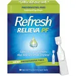 Refresh Relieva PF Preservative-Free Non-Preserved Tears, 30 Single-Use Containers, 0.01 fl oz (0.4 mL)