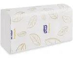 Tork Premium Soft Xpress 3-Panel Multifold Hand Towels, 2-Ply, White with Blue Leaf, 135/Packs, 16 Packs/Carton