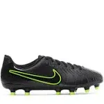 Kids' Nike Jr. Tiempo Legend 10 Club Molded Soccer Cleats 4 Black/Volt