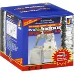 Dundas Jafine TDIDVKZW Indoor Dryer Vent Kit with 4-Inch by 5-Foot ProFlex Duct,