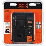 Black &amp; Decker BDCAC202B 20V Max 2 Amp Lithium Battery Fast Charger - Black-#1