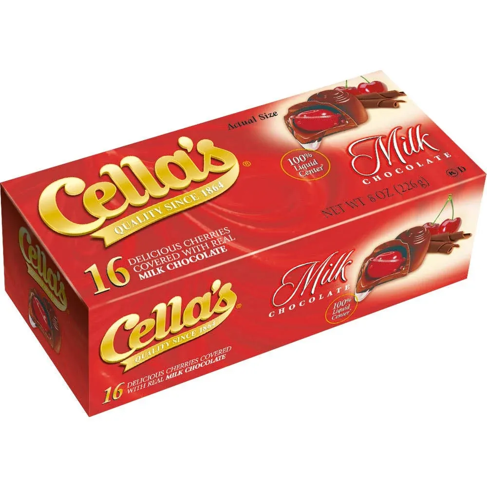 Cella's Cellas Cherries, Milk Chocolate - 16 cherries