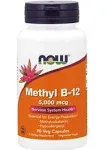 Now - Methyl B-12 5000 mcg - 90 Veg Capsules