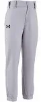 Under Armour Little Boys Baseball Pant, Belt Loops, Logo, Snap Closure NWD