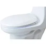 Brondell LumaWarm Heated Elongated White Nightlight Toilet Seat