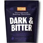 TCHO Chocolate Vegan 100% Unsweetened Chocolate Couverture Drops - 6.6 lb