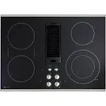 GE Profile Cafe 30" Downdraft Electric Cooktop PP9830SJSS