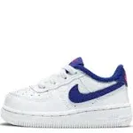 Nike (td) Force 1 White/Deep Royal Blue-University Red