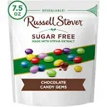 Russell Stover Chocolate Candy Gems, Sugar Free - 7.5 oz