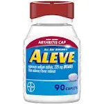 Aleve All Day Strong Pain Reliever/Fever Reducer, 220 mg, Caplets - 90 caplets