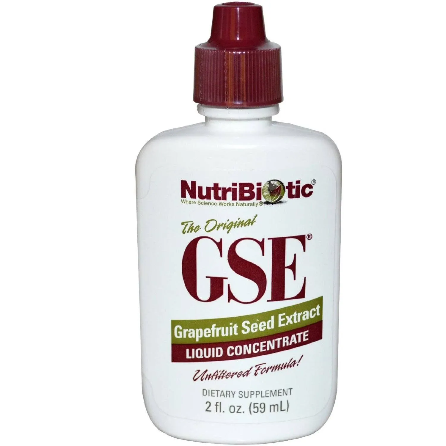 NutriBiotic, Vegan GSE Grapefruit Seed Extract, Liquid Concentrate, 118 ml