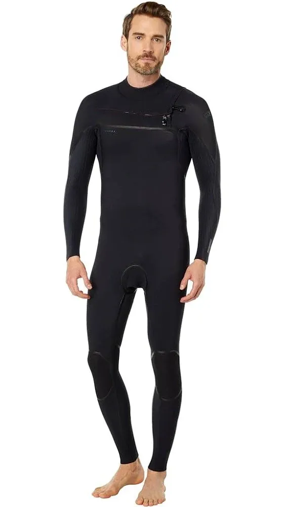 O'Neill Men's Ninja 4/3mm Chest Zip Full Wetsuit - Blk/Blk - Swimoutlet.com