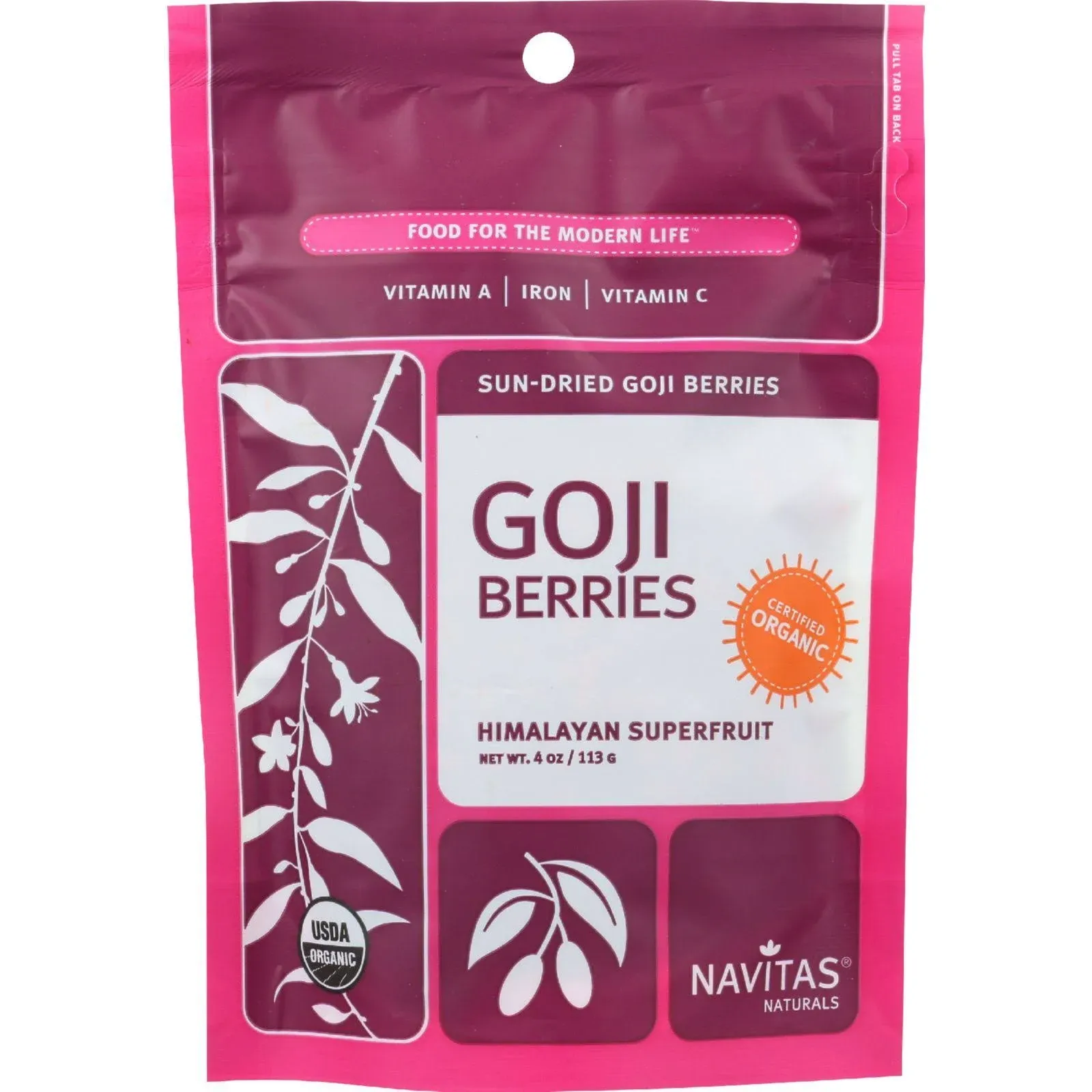 Navitas Naturals Organic Sun-Dried Goji Berries (1 lbs)