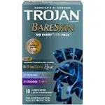 Trojan Bareskin Latex Condoms 10 ct