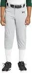 Youth Large Under Armour Grey Knicker Baseball Pants