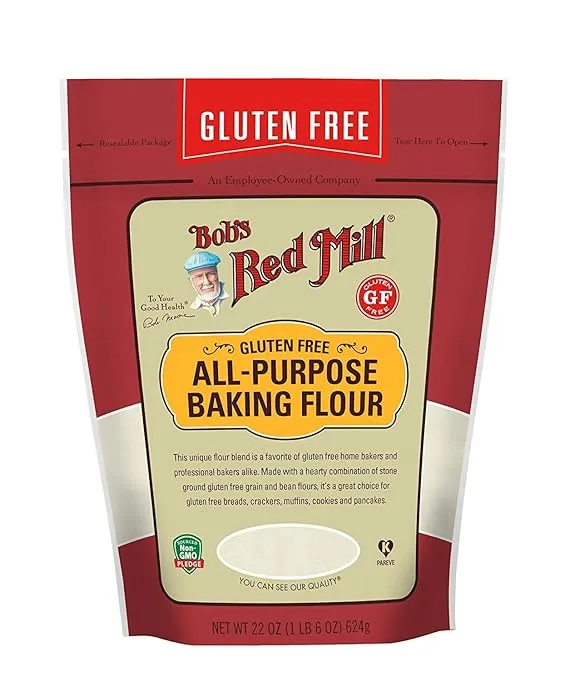 Bob's Red Mill Resealable Gluten Free All Purpose Baking Flour, 22 Ounce (Pack of 2)