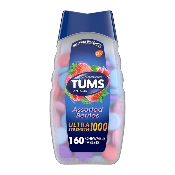 TUMS Antacid Chewable Tablets for Heartburn Relief, Ultra Strength, Assorted Fruit, 72 Tablets - 72 ct | CVS