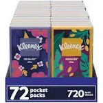 Kleenex On-The-Go Facial Tissues, Tissues Travel size, 72 Packs (9 Displays of 8 Packs), 10 Tissues per Pack, 3-Ply (720 Total Tissues)