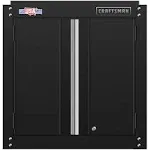 Craftsman 28-in W x 28-in H x 12-in D Wall-Mounted Steel Garage Cabinet in Black | CMST22800BK