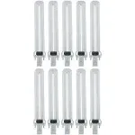 Sunlite PL13/SP65K/10PK Plug-In 13W 720Lm 6500K PL 2-Pin Single U-Shaped Twin Tube Bulb 10 Pack (40512-SU)