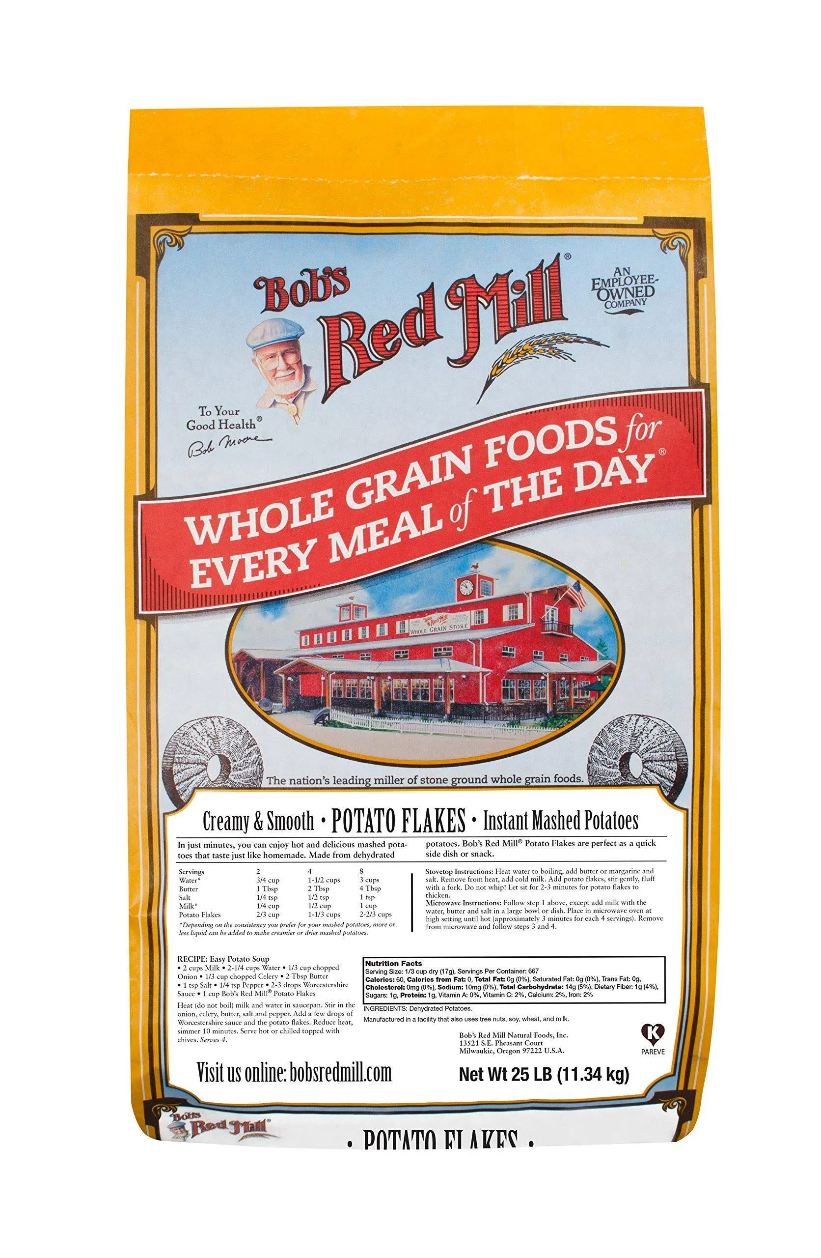 Bob's Red Mill 25 lb. Potato Flakes