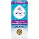 Replens Moisturizer Vaginal Moisturizer, Long-Lasting, Pre-Filled Disposable Applicators - 8 pack, 0.24 oz applicators