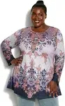 Avenue Women's Plus Size Tunic Strke a Pose