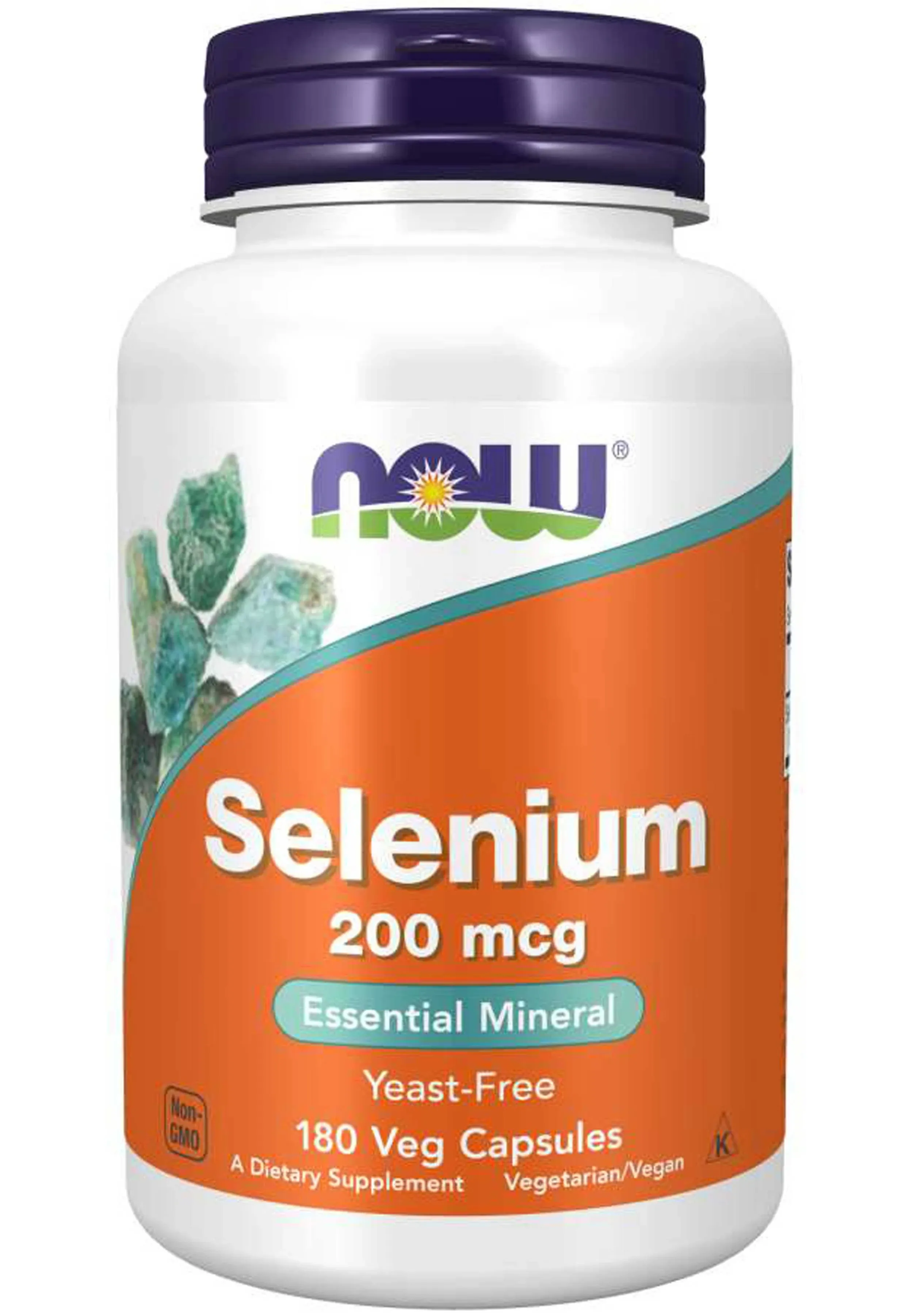 NOW Foods Selenium 200 mcg 180 Veg Capsules