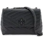 Tory Burch Kira Chevron Chain Wallet - Black