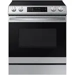 Samsung 6.3 Cu. ft. Slide-In Electric Range with Air Fry, Stainless Steel - NE63T8511SS