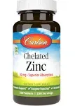 Carlson Labs, Chelated Zinc 30mg, 250 Tablets - 088395057724