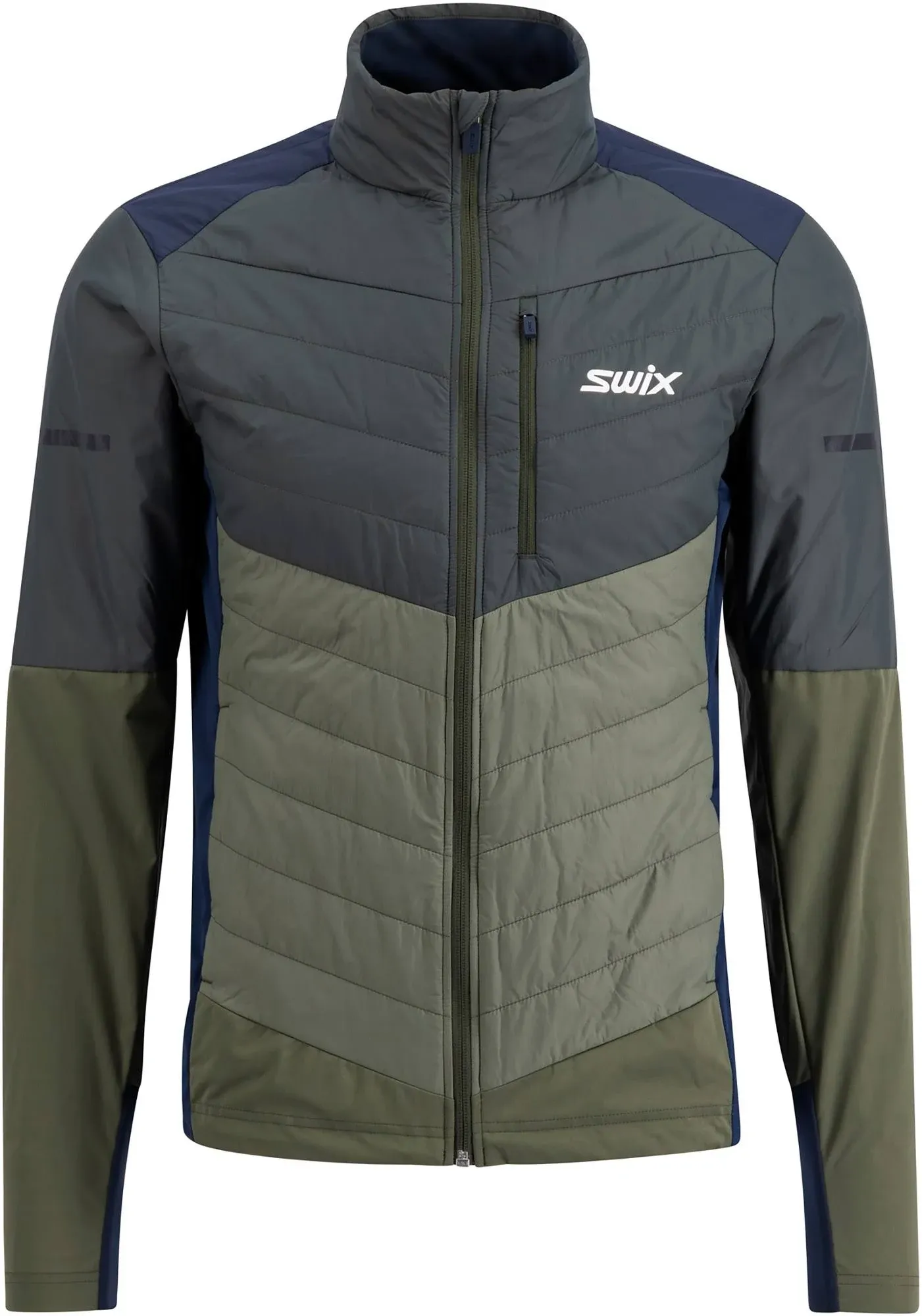 Swix Dynamic Hybrid Insulated Jacket - Men's Olive/Dark Olive, M