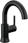 Delta 559HAR-BL-DST Trinsic Bathroom Faucet with Pop Up Drain, Matte Black