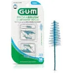 GUM Proxabrush Go-Betweens - Wide - Interdental Brushes Between-Teeth - Soft Bristled Dental Picks for Plaque Removal & Gum Health - Safe for Braces & Dental Devices, 16 count (Pack of 6)