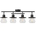 Globe Electric Nate 4-Light Dark Bronze Track Lighting Kit, 59530