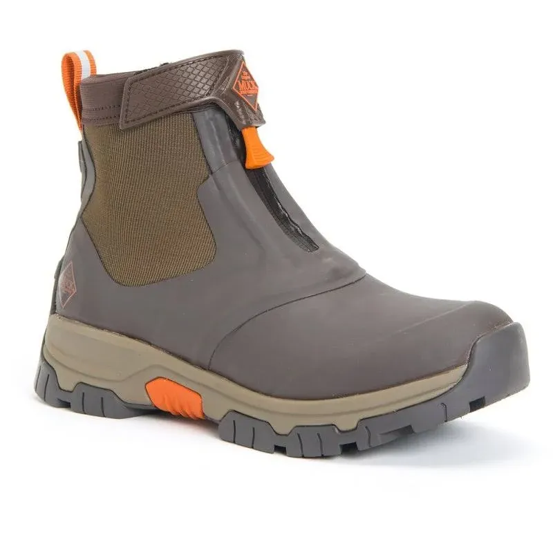 Muck Men's Apex Mid Zip Boot - Brown Orange, 14