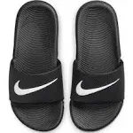 Kids' Nike Kawa Slide Sandals, 1, Black/Metallic Gold