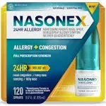 24HR Allergy Nasal Spray, 24 Hour Non Drowsy Allergy Medicine, 120 Spra