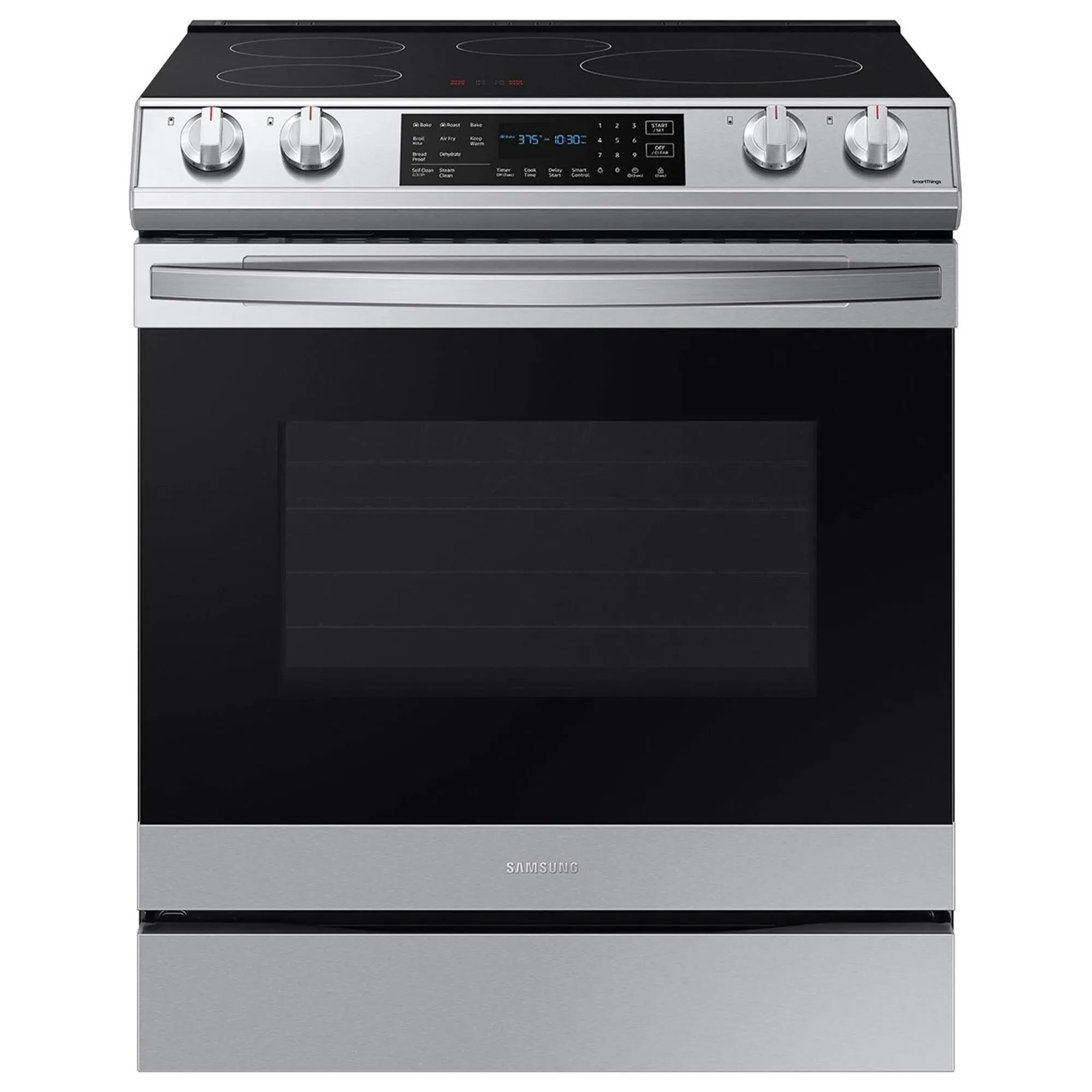 Samsung 6.3 Cu. ft. Slide-In Electric Range with Air Fry, Stainless Steel - NE63T8511SS