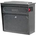 Mail Boss Townhouse Wall Mount Locking Mailbox Black