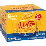 Kraft Velveeta Original Shells & Cheese - 8 count, 2.39 oz cups