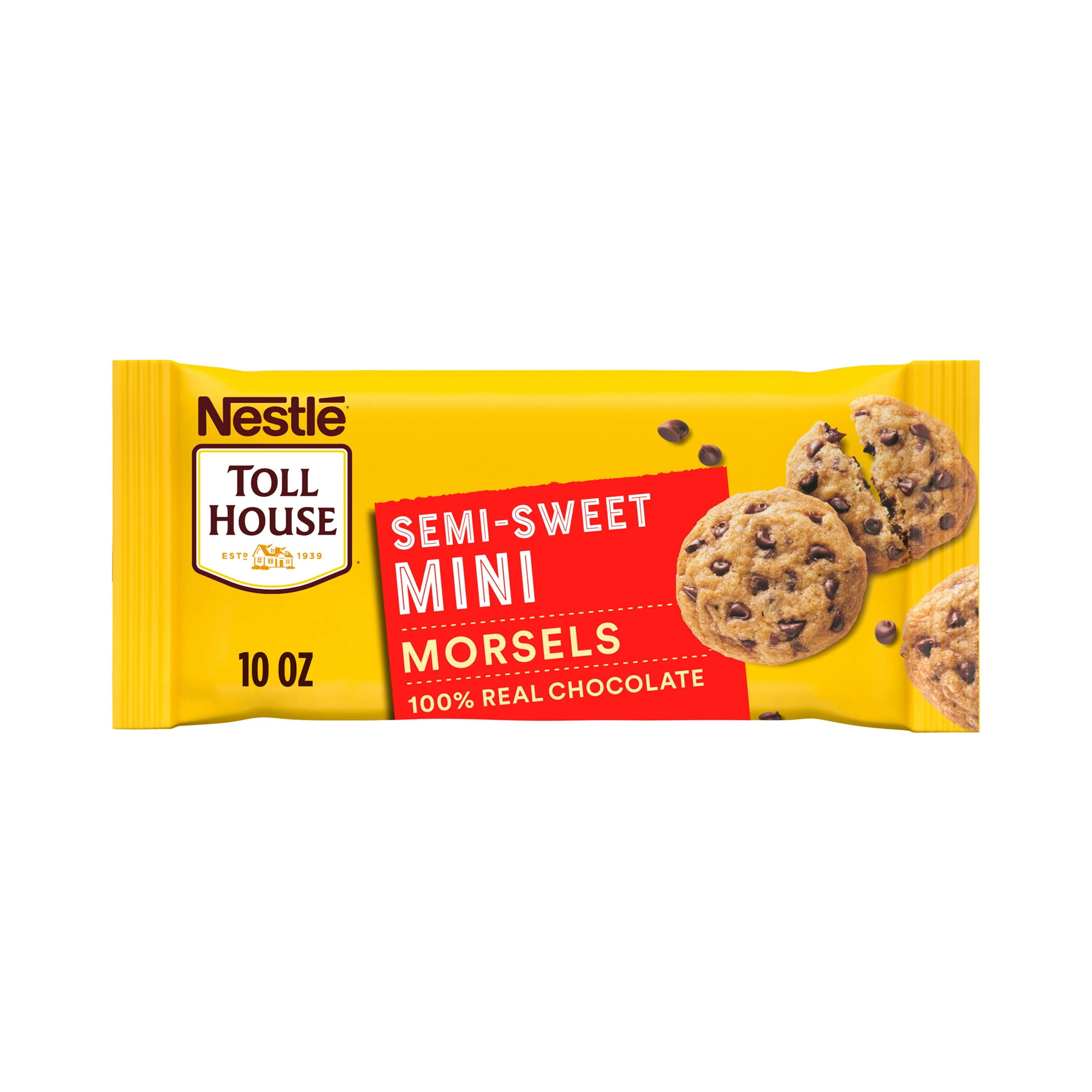 Nestle Toll House Morsels, Semi-Sweet, Mini, Chocolate - 10 oz