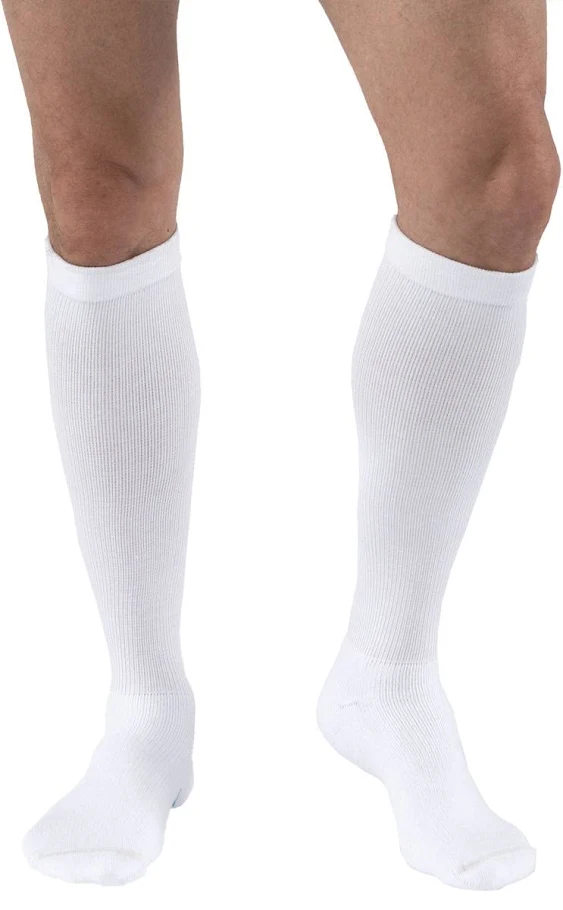 Truform CoolMax Mens Knee High Athletic Support Socks 20-30 mmHg