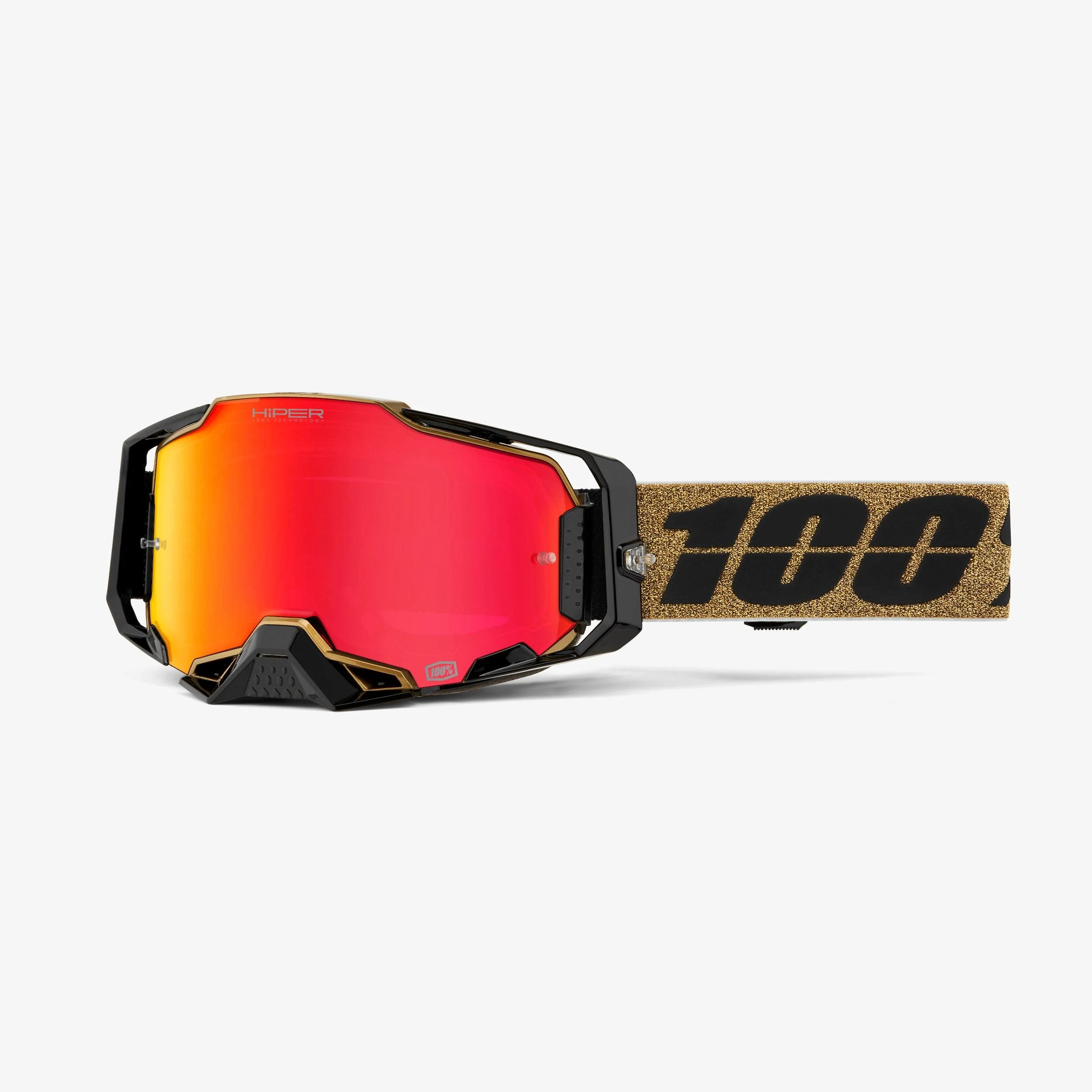 100% - 50003-00012 - Armega Hiper Offroad Goggle Glory with Mirror Red Lens