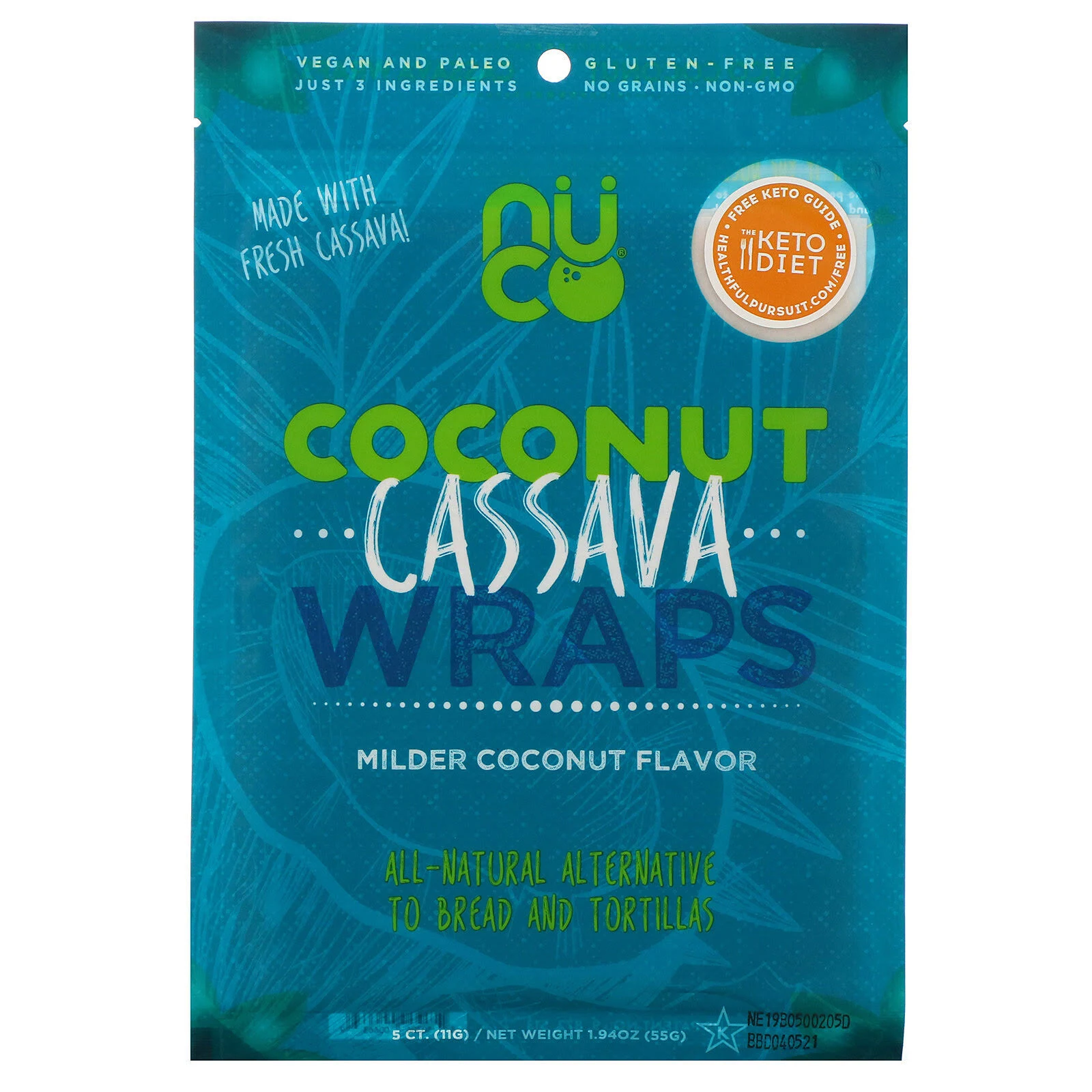 NUCO Coconut Cassava Wraps