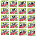 Extra Fruit Sensation Gum, Sweet Watermelon Flavor - 20 Packs of 15 Pieces. Total 300 Sticks