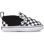 Vans Slip On V Crib Infant Skate Shoes (Black/White)